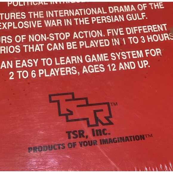 TSR Board Game A Line in the Sand 1991 Desert Shield Persian Gulf Sealed In Box - Picture 4 of 14
